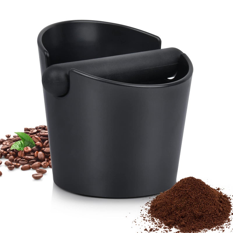 Orangehome Espresso Knock Box 4.8 Inch Coffee Ground Knock Box Shock-Absorbent Durable Barista Style Knock Container with Removable Knock Bar and Non-Slip Base - Image 1
